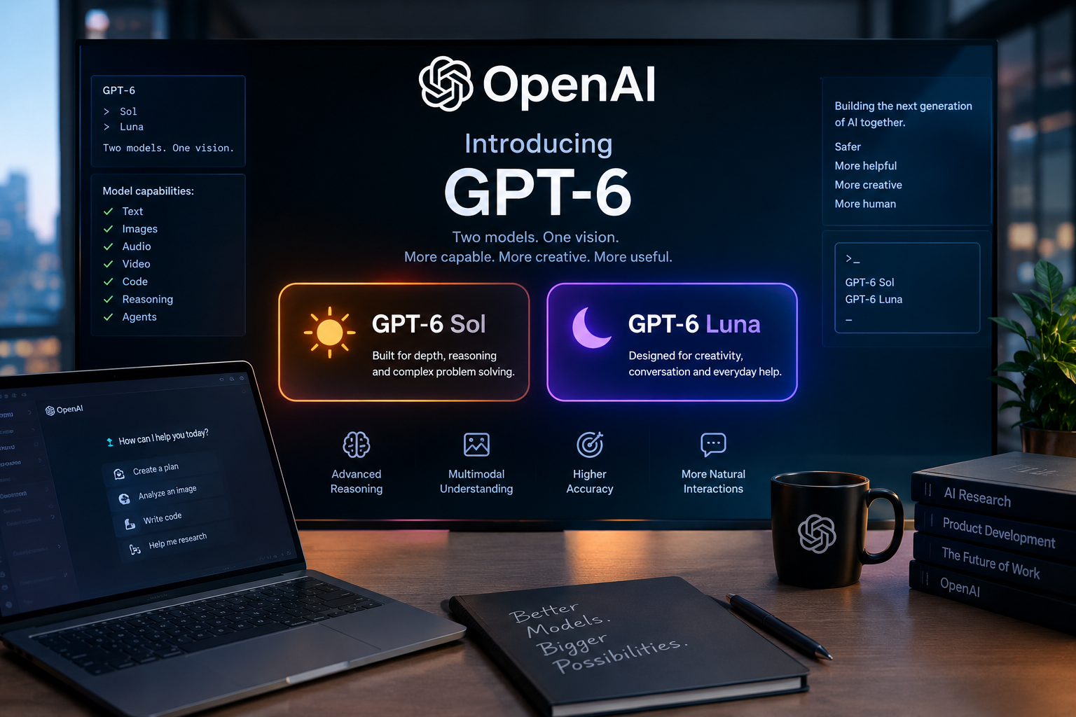 GPT-6 Sol and GPT-6 Luna AI models from OpenAI