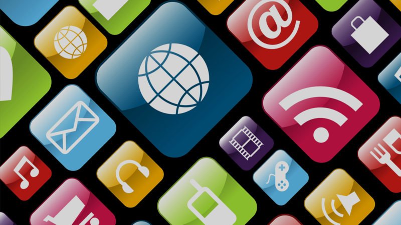 Modern apps and software displayed on a laptop and smartphone